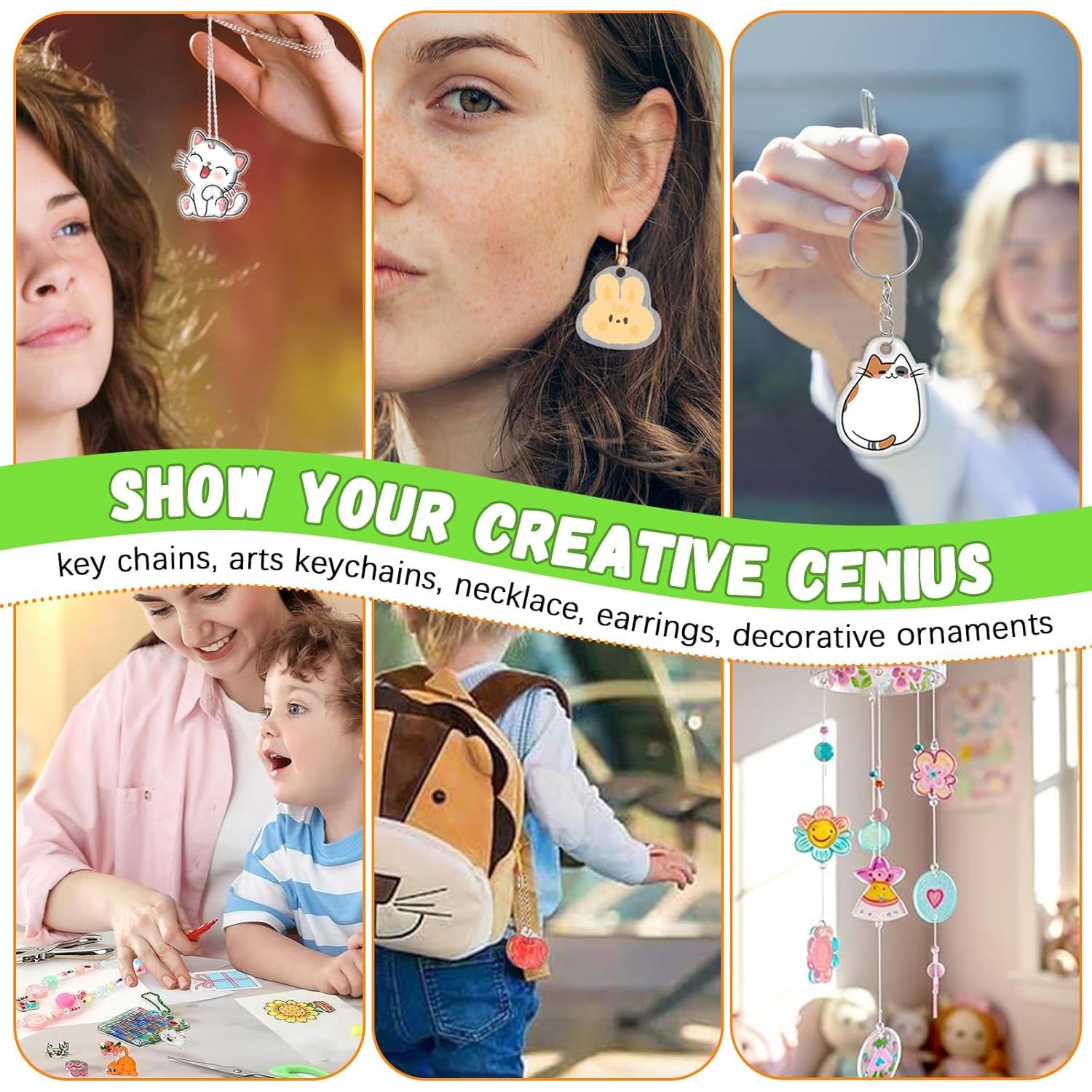 AOBOPLE 25 Hojas de Shrinky Dink Coloridas 20x29 cm para Manualidades