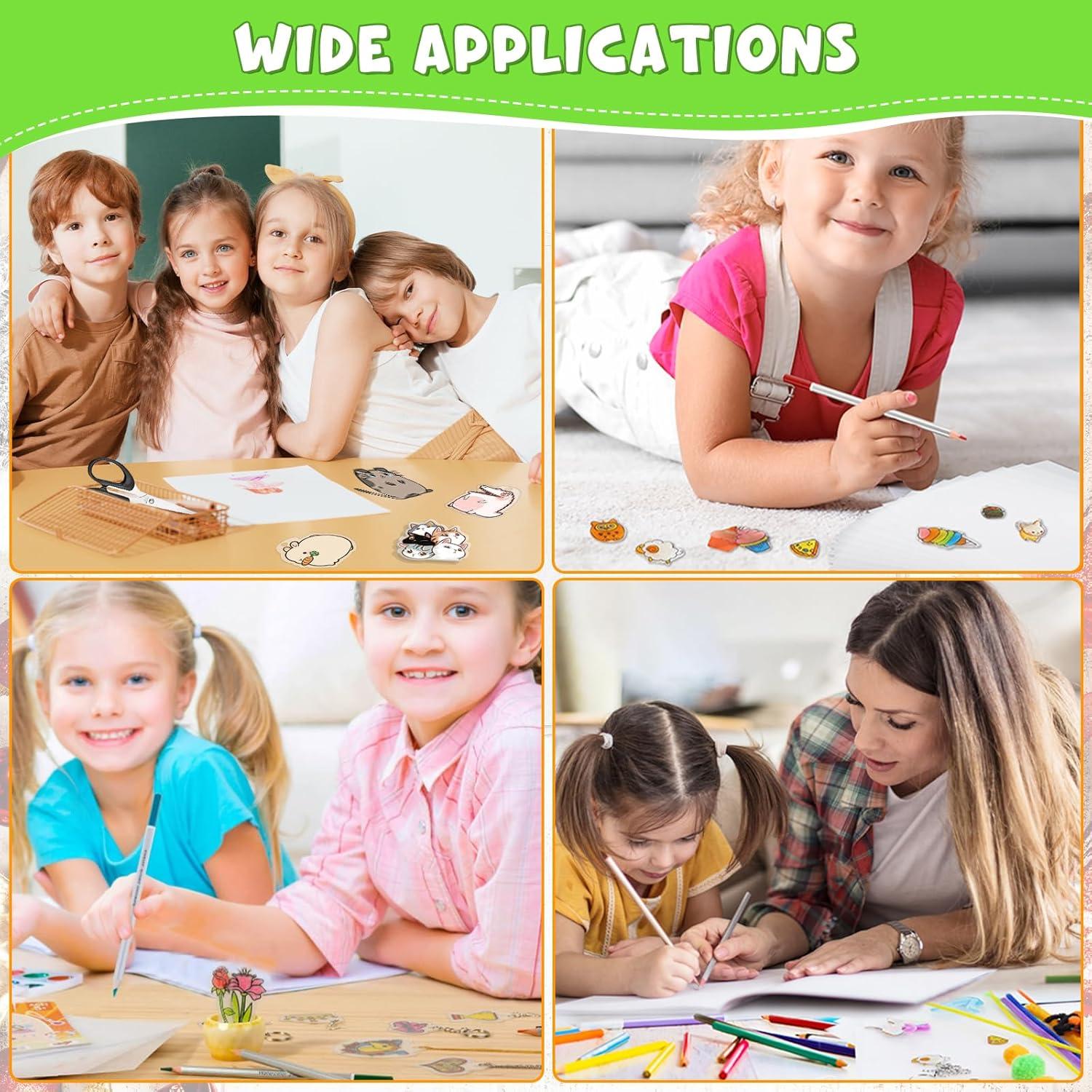 AOBOPLE 25 Hojas de Shrinky Dink Coloridas 20x29 cm para Manualidades