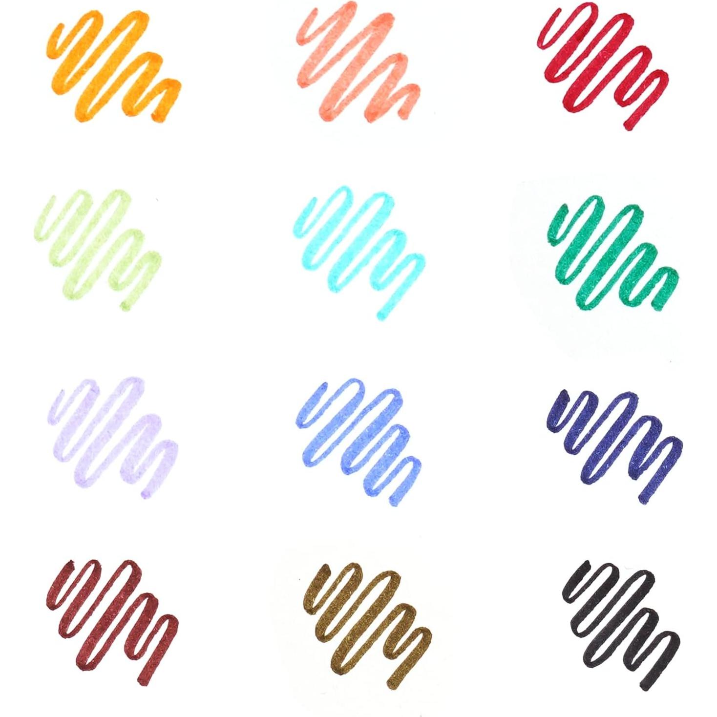 Marcadores de Pincel WRITECH 12 Colores Pastel Tinta Agua