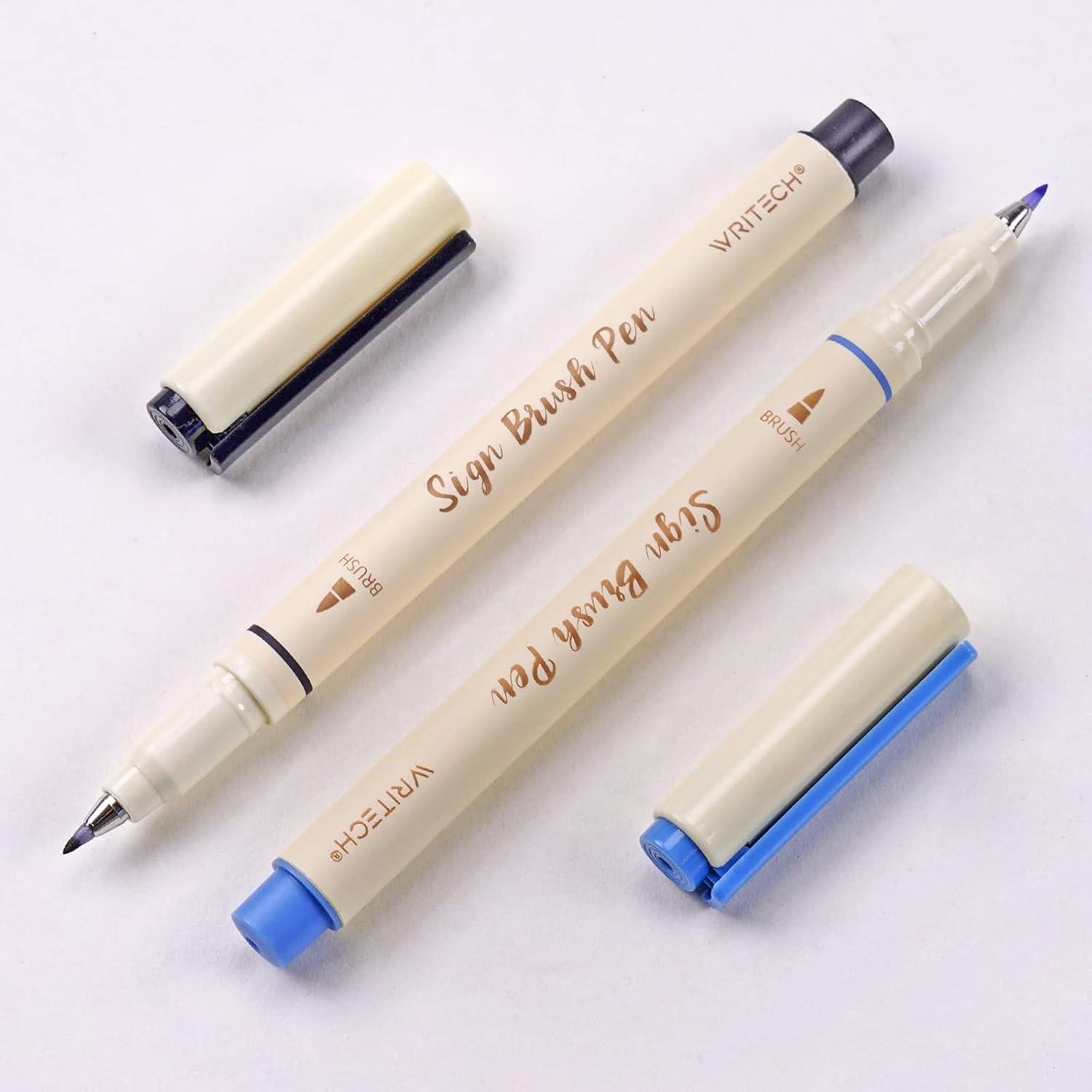 Marcadores de Pincel WRITECH 12 Colores Pastel Tinta Agua