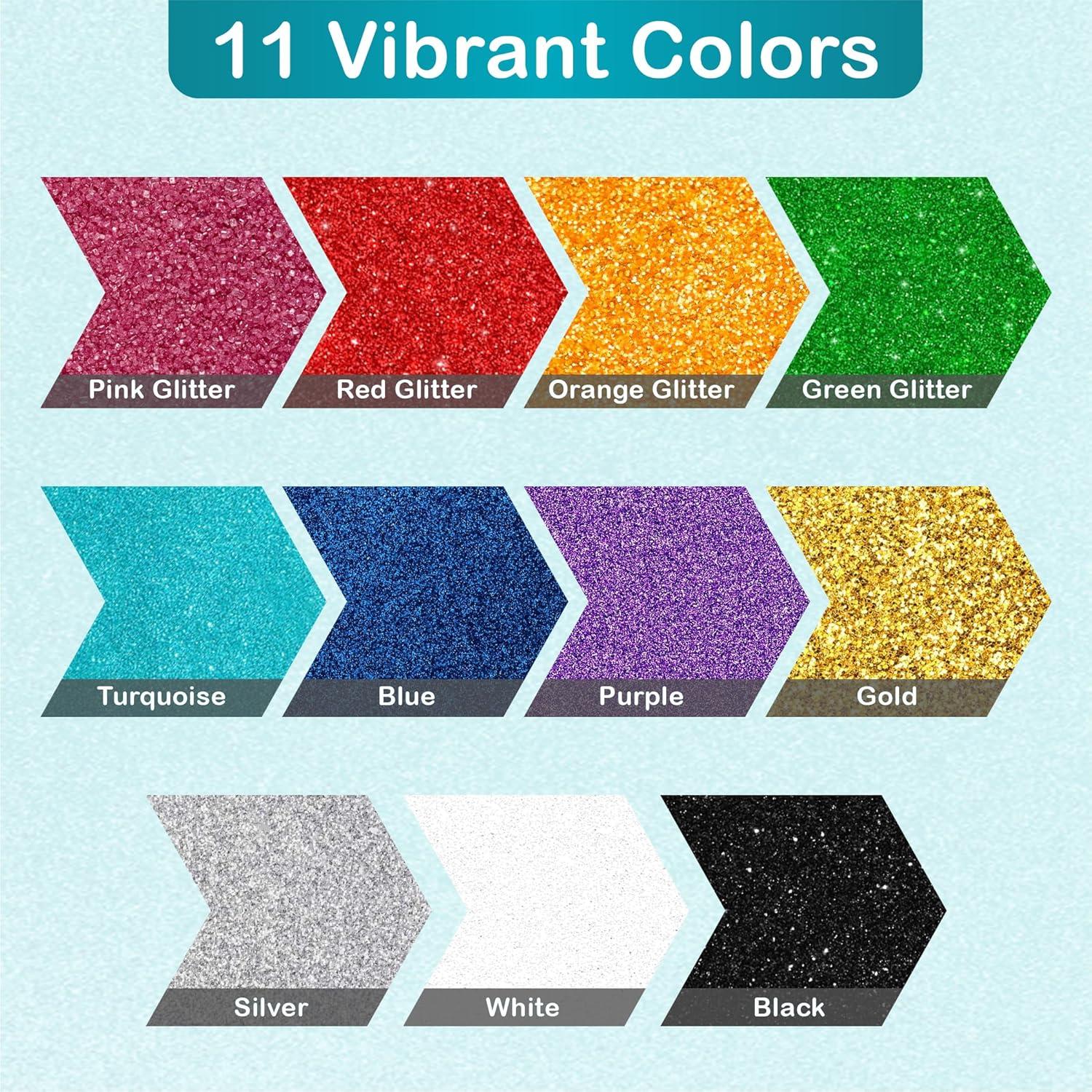 Brillo Negro Fino Novarbee 50g para Manualidades y Slime