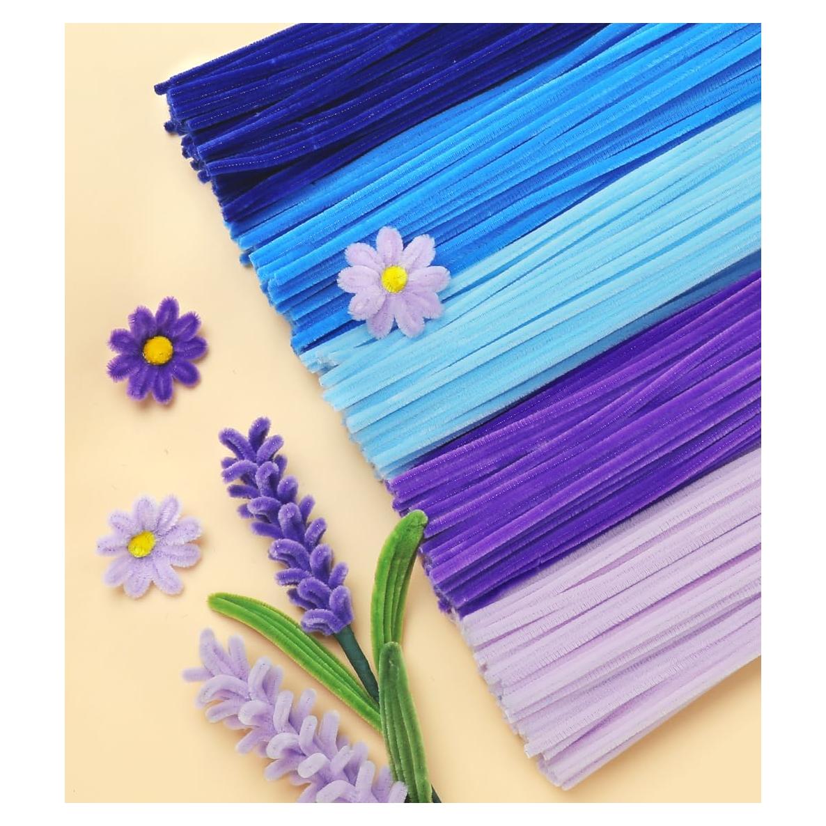 Limpiapipas Chenille IOOLEEM 200pcs 5 Colores para Manualidades