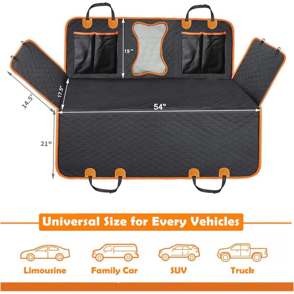 Funda de Asiento de Coche CBBPET 100% Impermeable para Mascotas