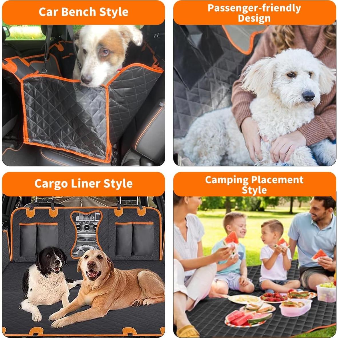 Funda de Asiento de Coche CBBPET 100% Impermeable para Mascotas