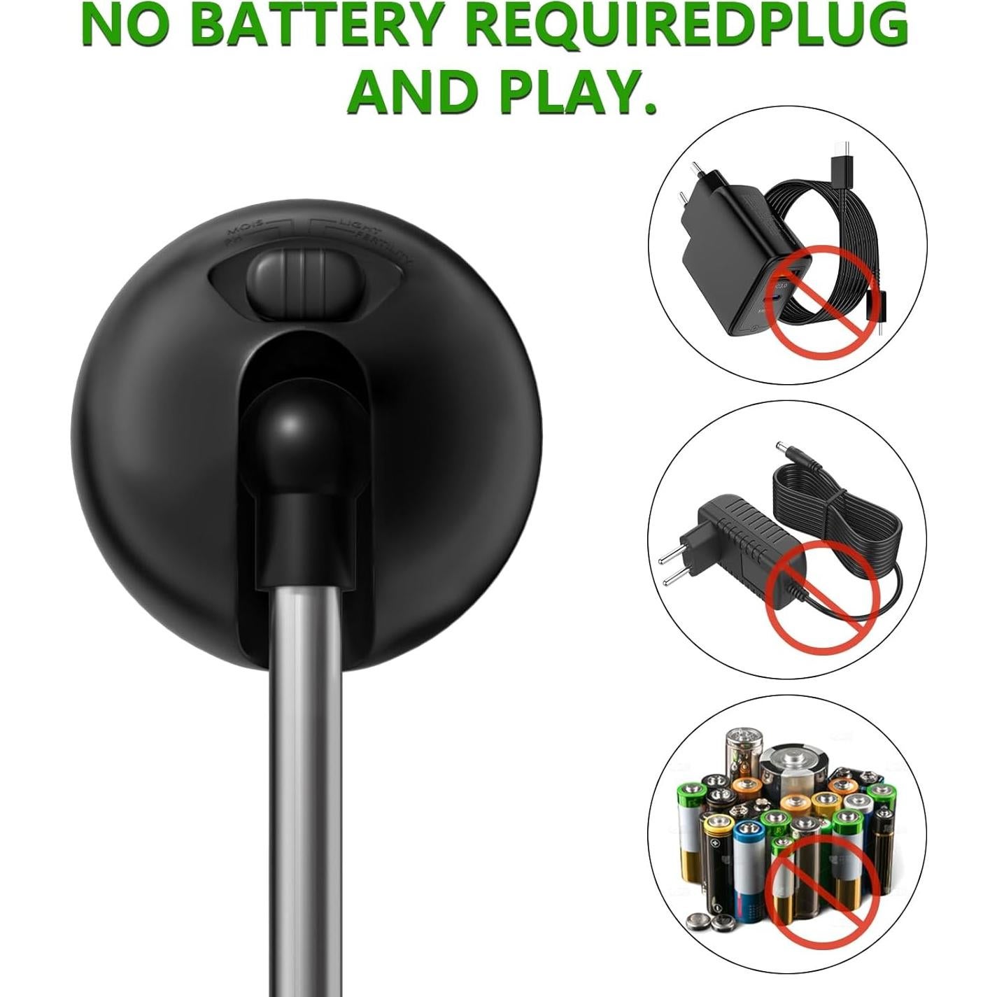 Probador de Suelo 4 en 1 Vitamicor - Medidor de Humedad, pH y Luz