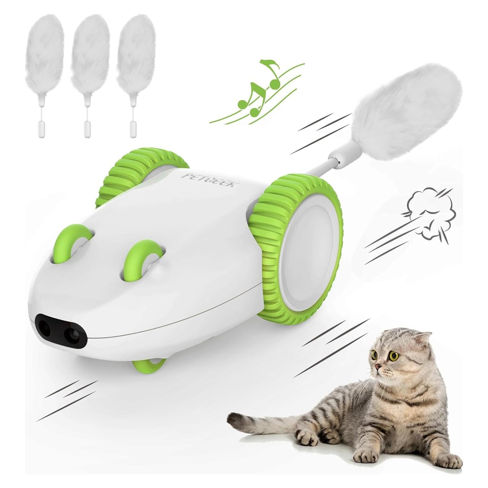 Juguete Automático para Gatos PETGEEK ft11 con Sensor y Control Remoto