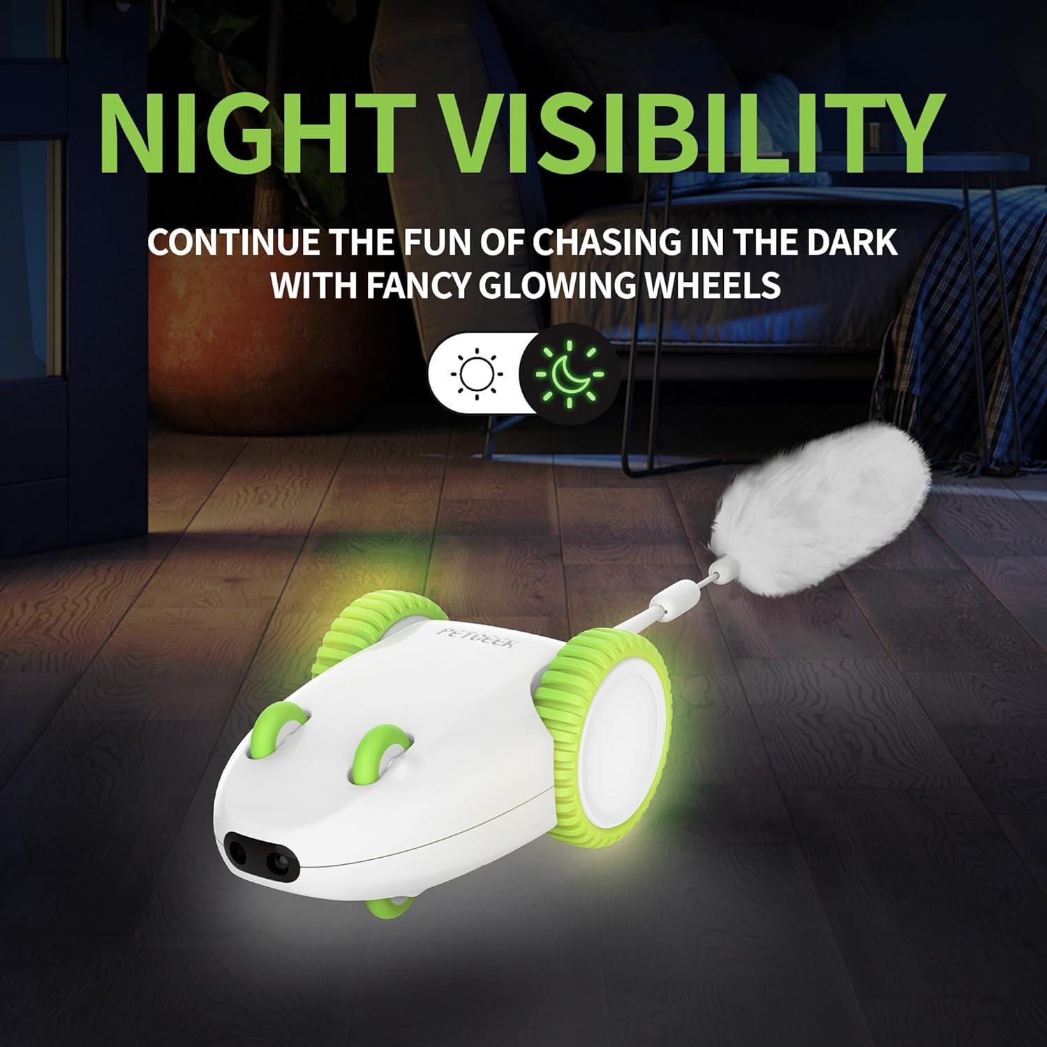 Juguete Automático para Gatos PETGEEK ft11 con Sensor y Control Remoto