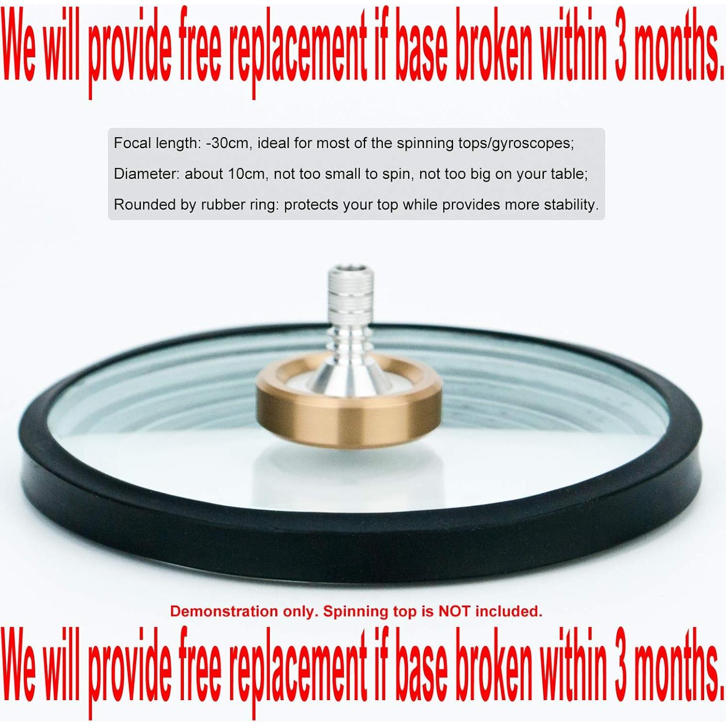 Base de Peonza DjuiinoStar 10cm con Silicona y Giroscopio