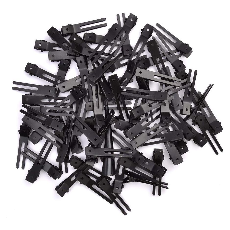 Choicbaby 120 Clips de Rizo Doble Punta Acero Inoxidable 4.5 cm