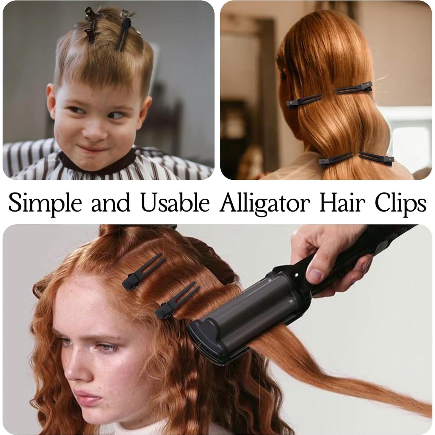 Choicbaby 120 Clips de Rizo Doble Punta Acero Inoxidable 4.5 cm