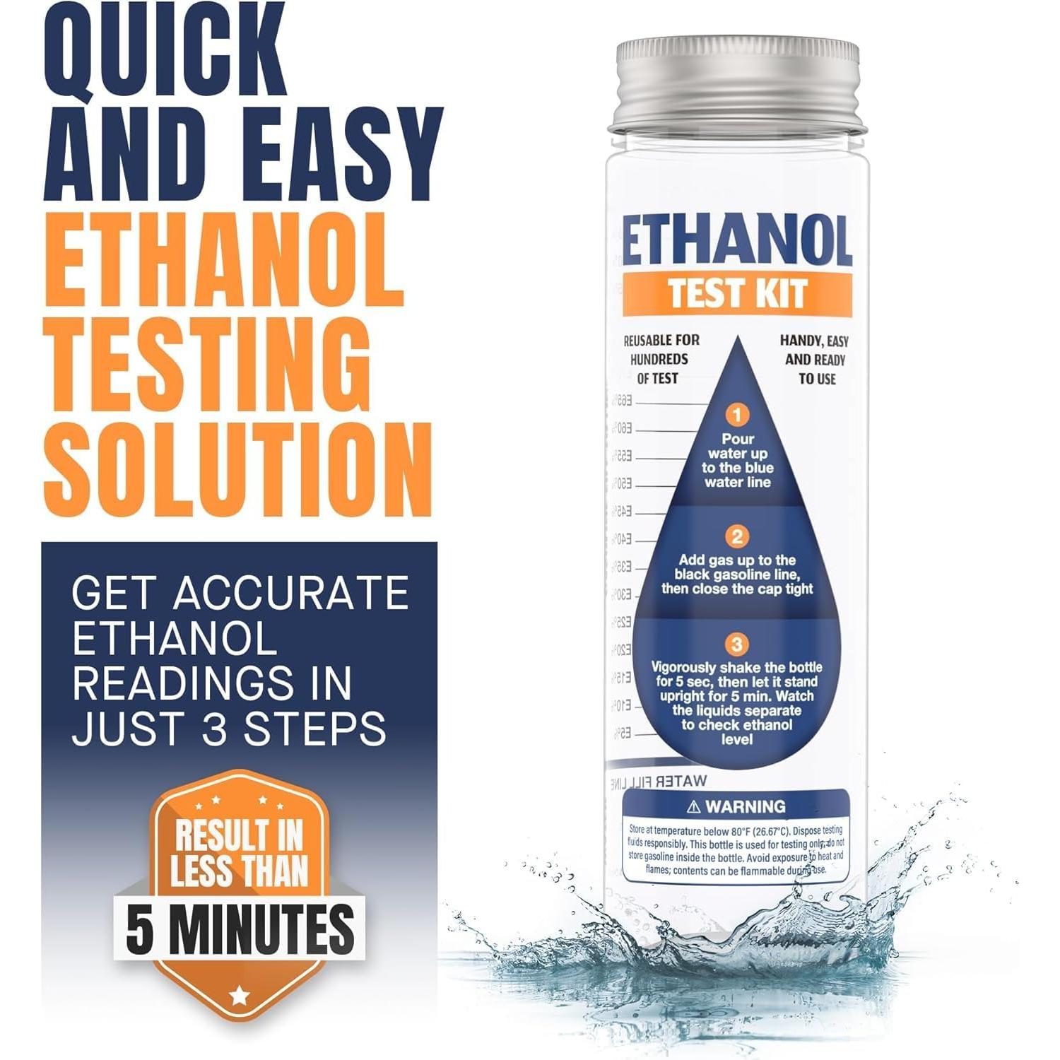 Kit de Prueba de Etanol E85 FORTIVO - 2 Paquetes Compactos