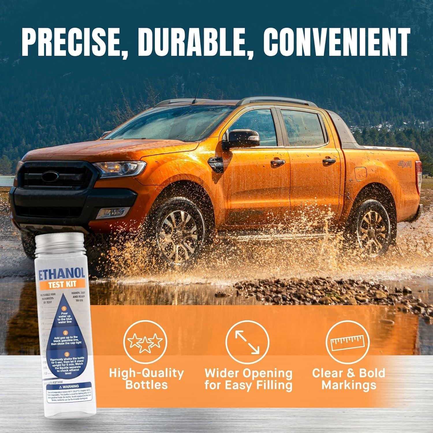 Kit de Prueba de Etanol E85 FORTIVO - 2 Paquetes Compactos