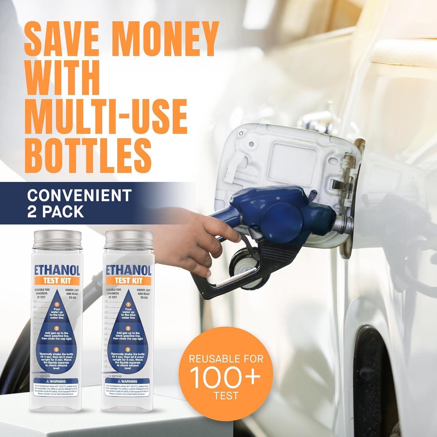 Kit de Prueba de Etanol E85 FORTIVO - 2 Paquetes Compactos