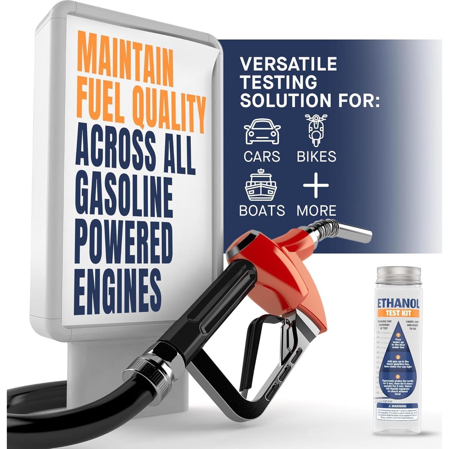 Kit de Prueba de Etanol E85 FORTIVO - 2 Paquetes Compactos