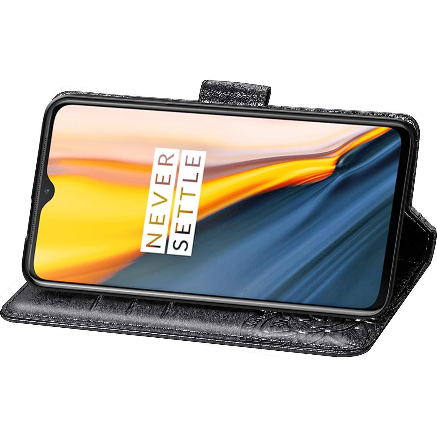 Funda de PU para Cricket Icon 6 SL219C - Negro con Flores