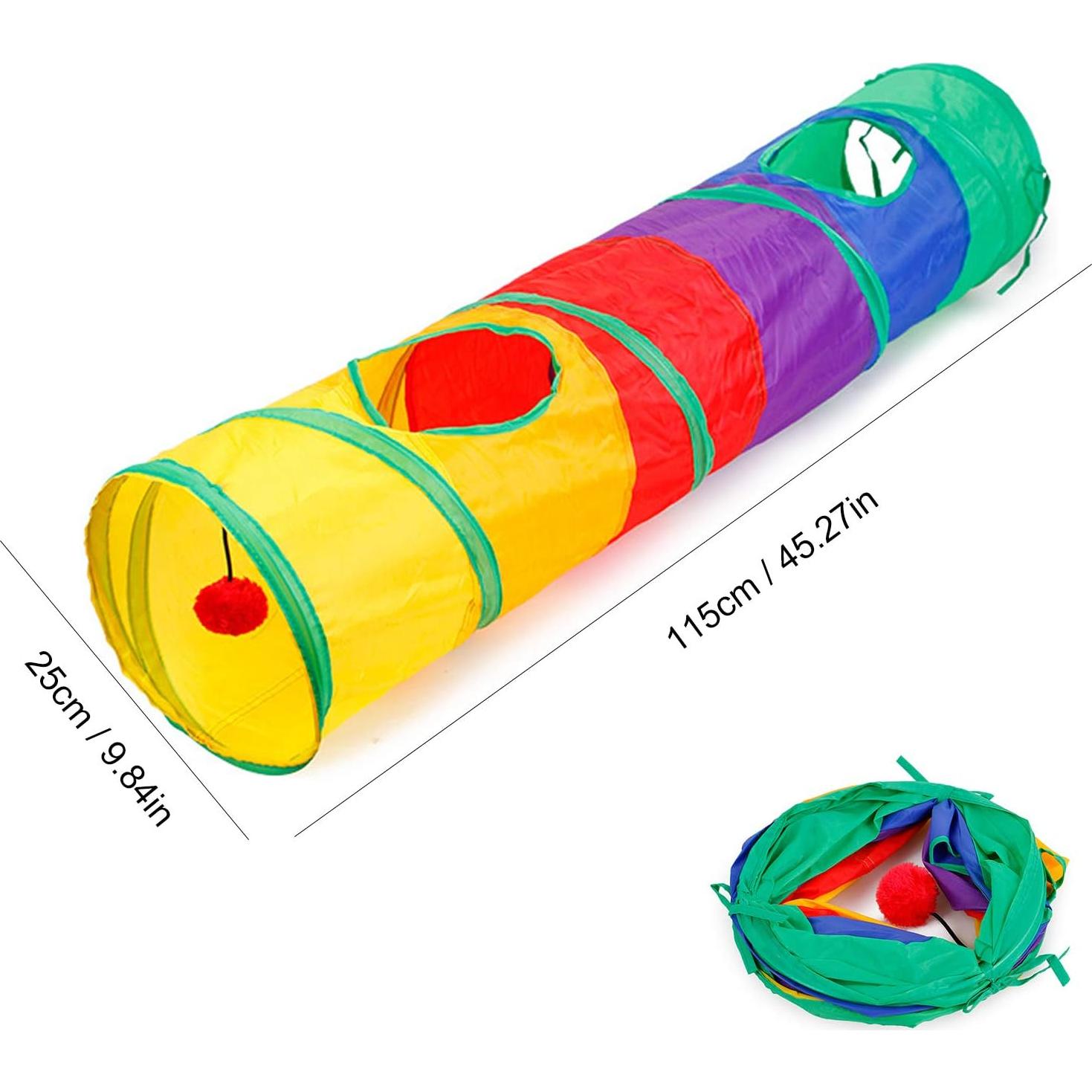Kit de Juguetes para Gatos ISMARTEN 32 Piezas con Túnel