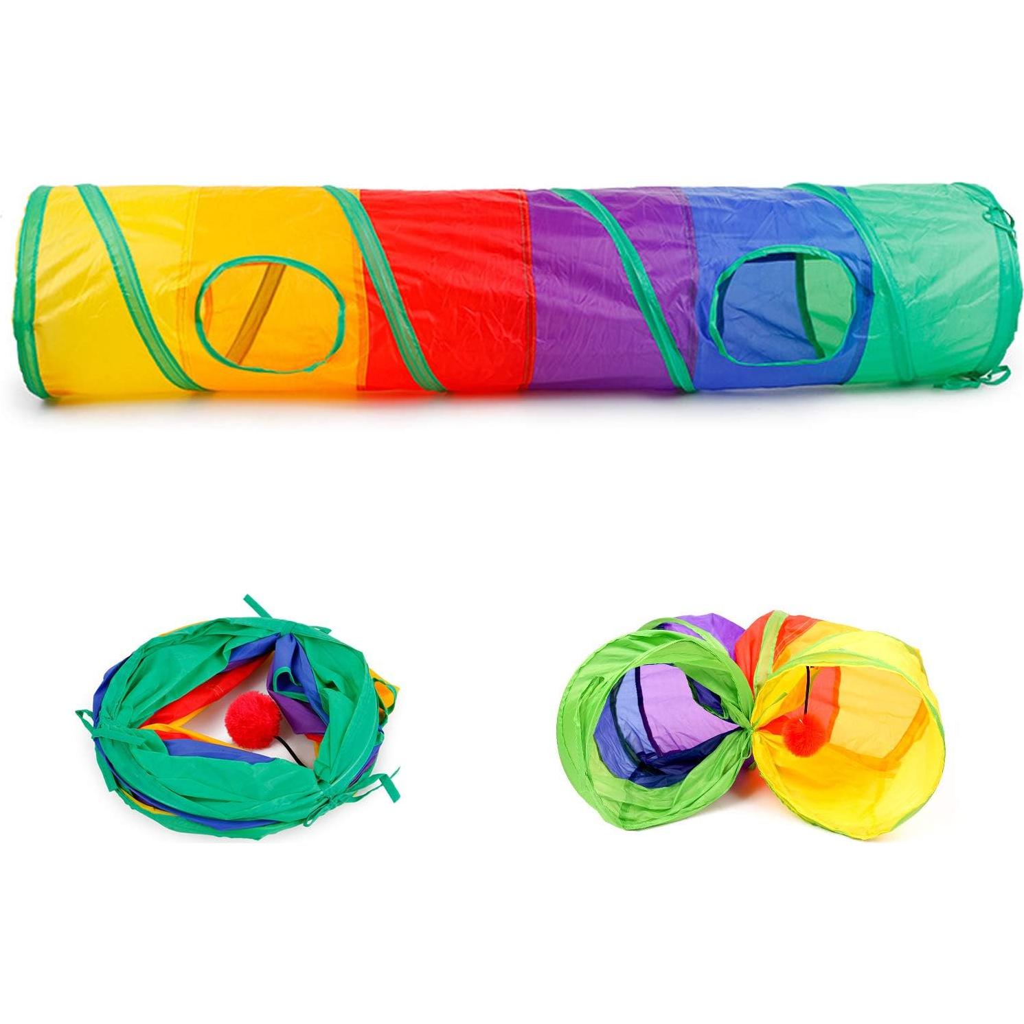 Kit de Juguetes para Gatos ISMARTEN 32 Piezas con Túnel