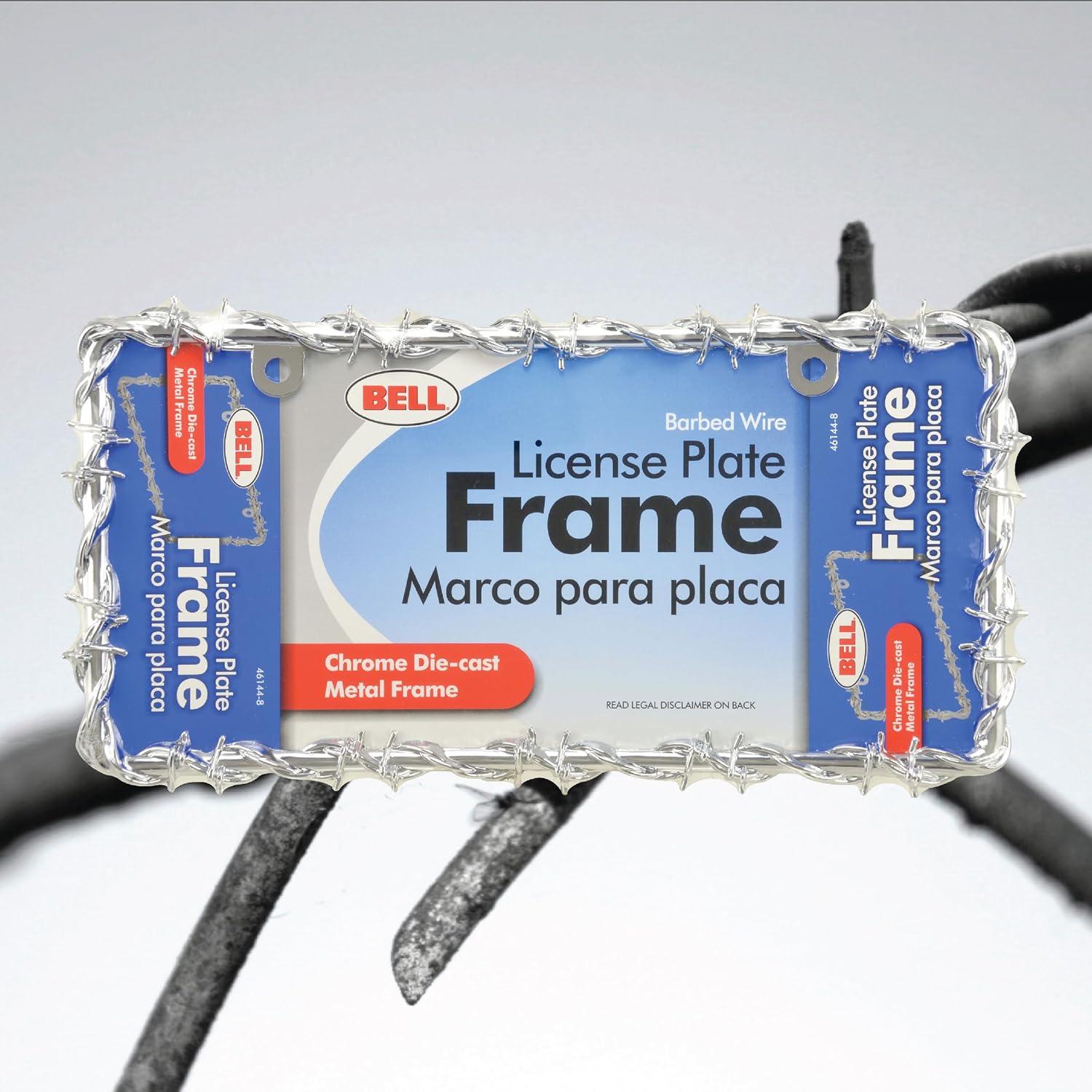 Marco de Placa de Licencia Bell Automotive Alambre de Púas 31.8 cm