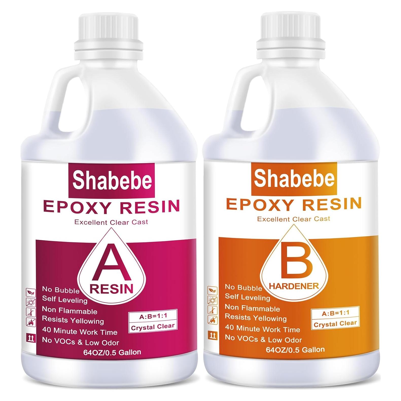 Resina Epóxica Shabebe 1 Galón Cristal Claro Autonivelante