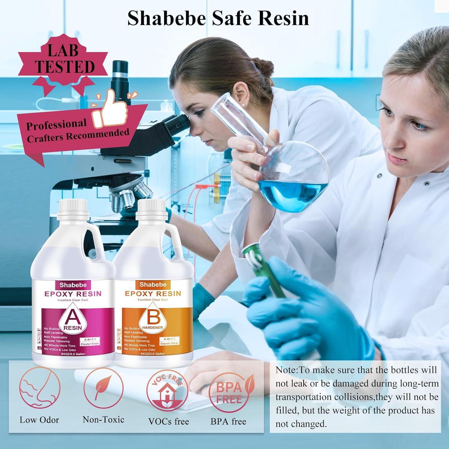 Resina Epóxica Shabebe 1 Galón Cristal Claro Autonivelante