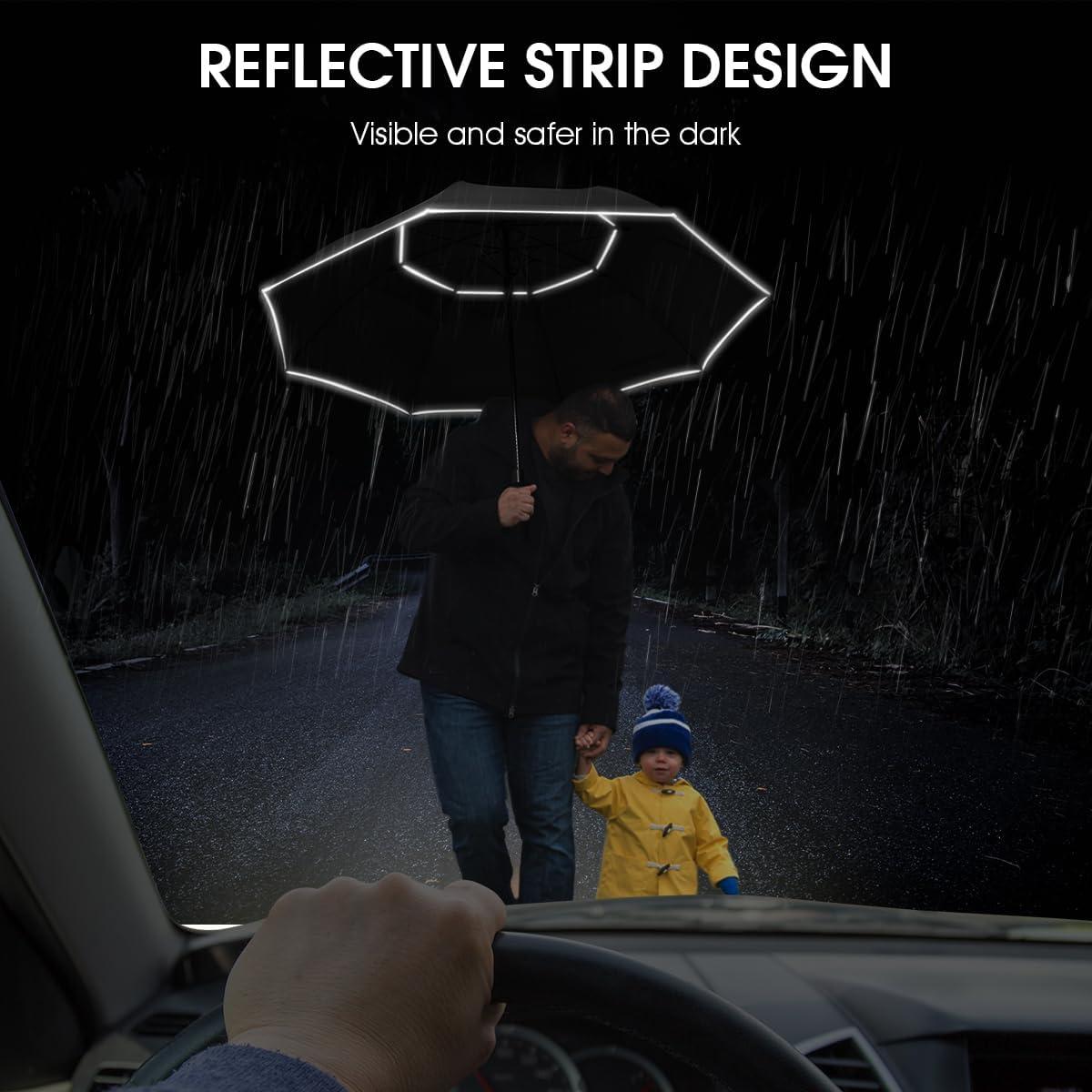 Paraguas de Golf G4Free Automático Doble Dosel 119 cm Negro