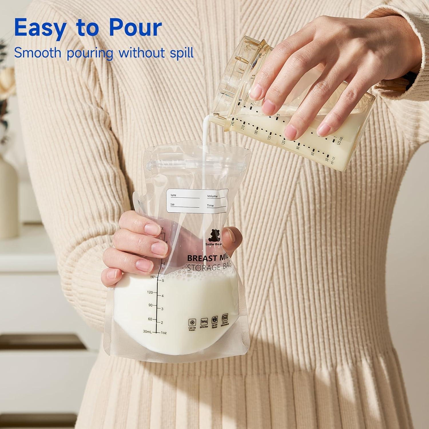 Bolsa de Almacenamiento de Leche Materna Snow Bear 6oz - 120 Unidades