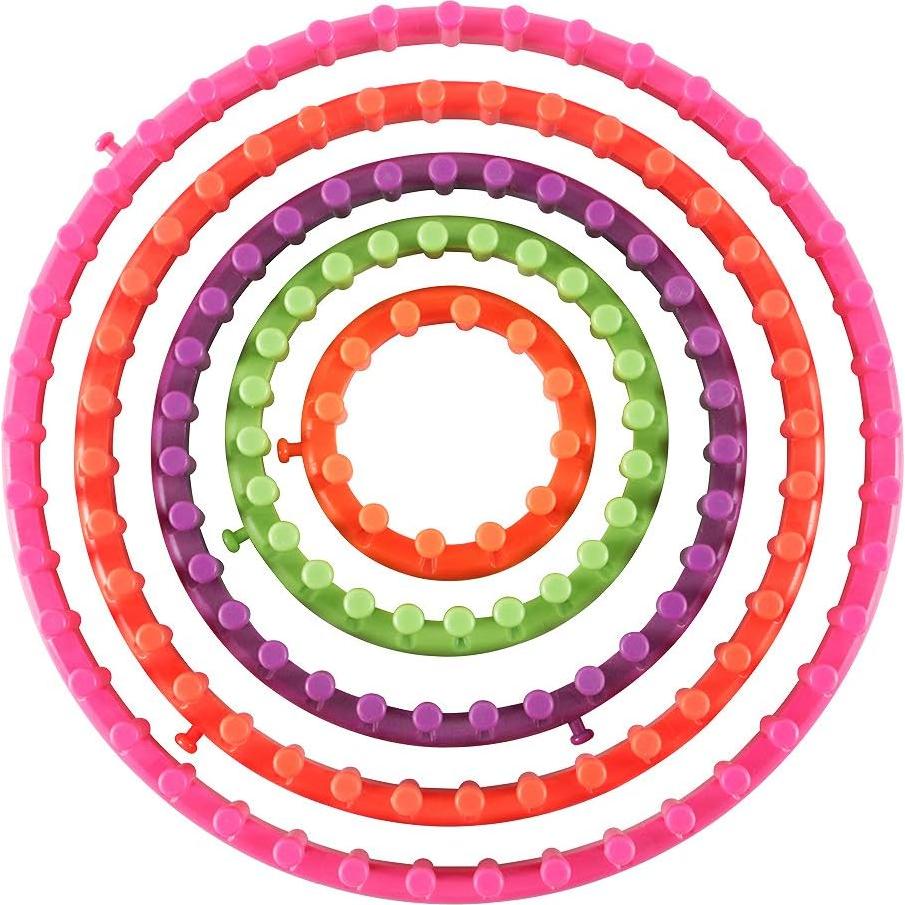 Conjunto de Telares de Punto Redondo Novelinks - 5 Piezas