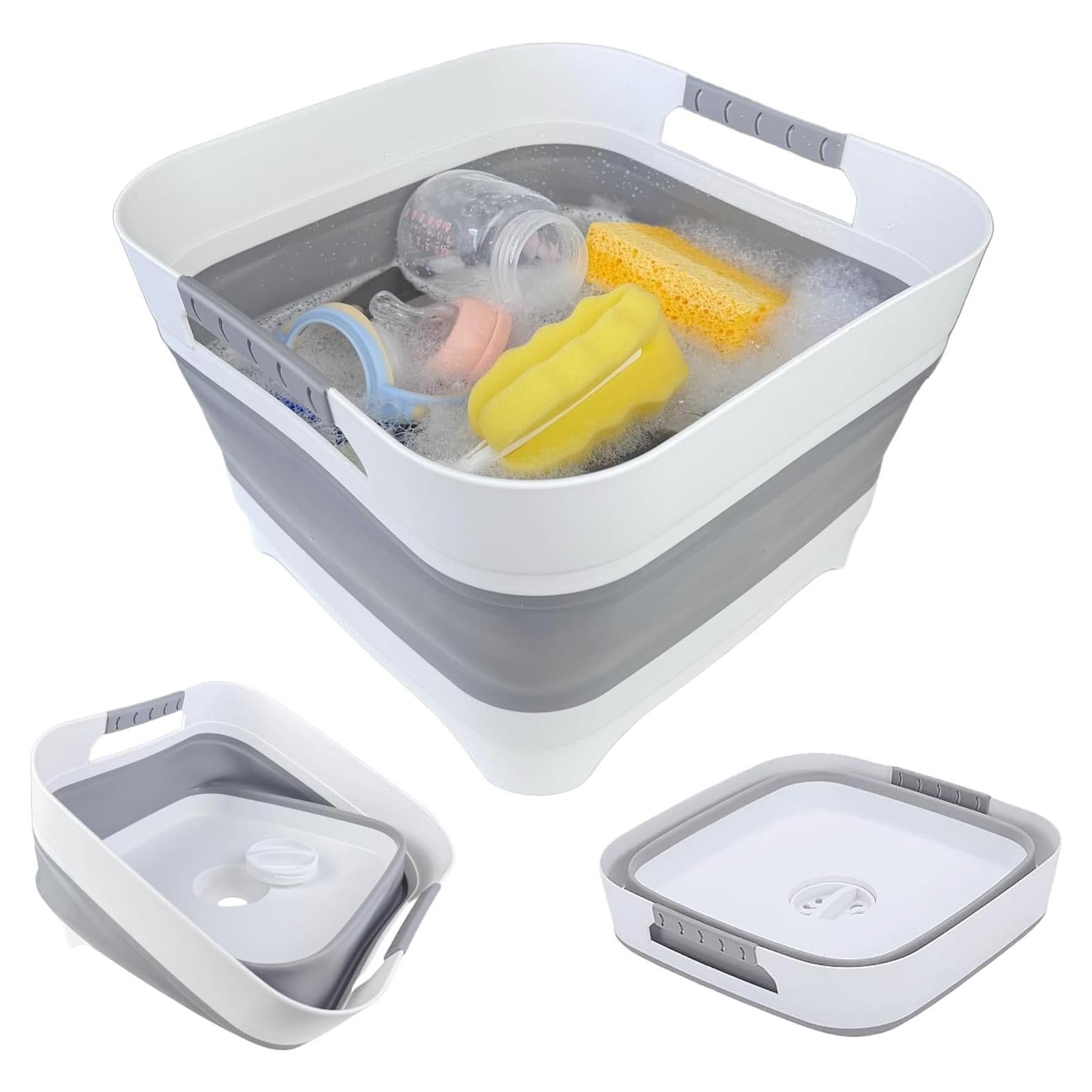 Lavabo Plegable GIMWA 9.8L para Biberones y Platos - Gris