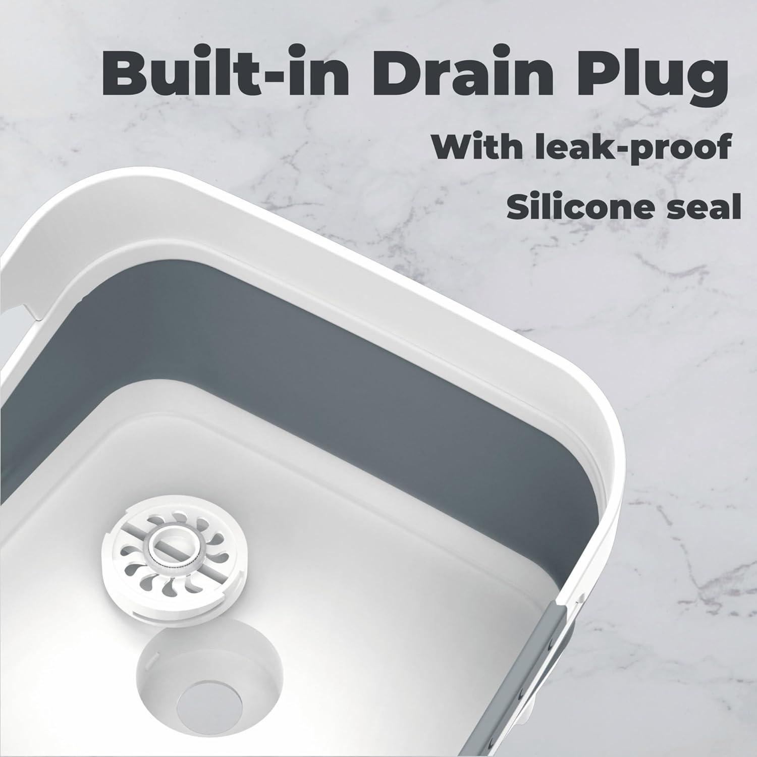 Lavabo Plegable GIMWA 9.8L para Biberones y Platos - Gris