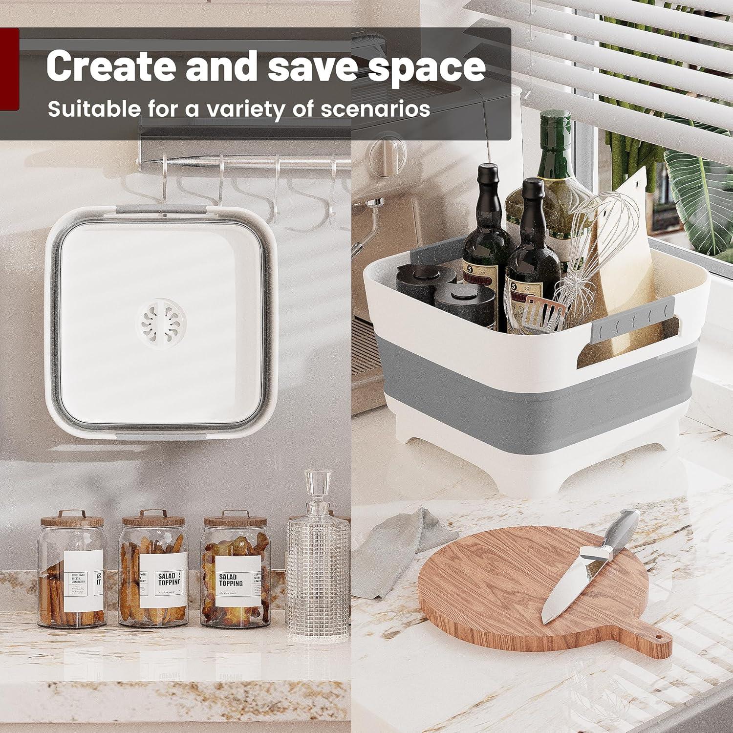 Lavabo Plegable GIMWA 9.8L para Biberones y Platos - Gris