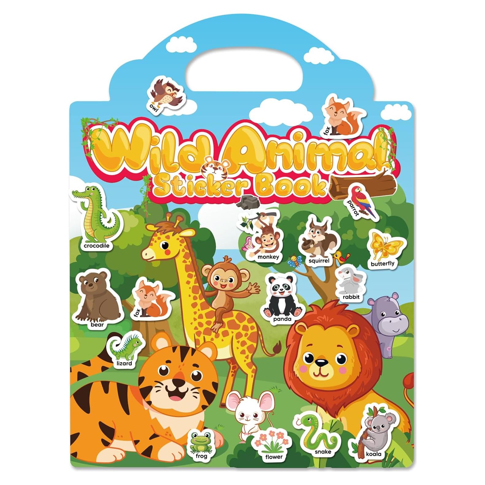 Libro de Pegatinas Reutilizables Walenced - Animales 30.6x23.6cm