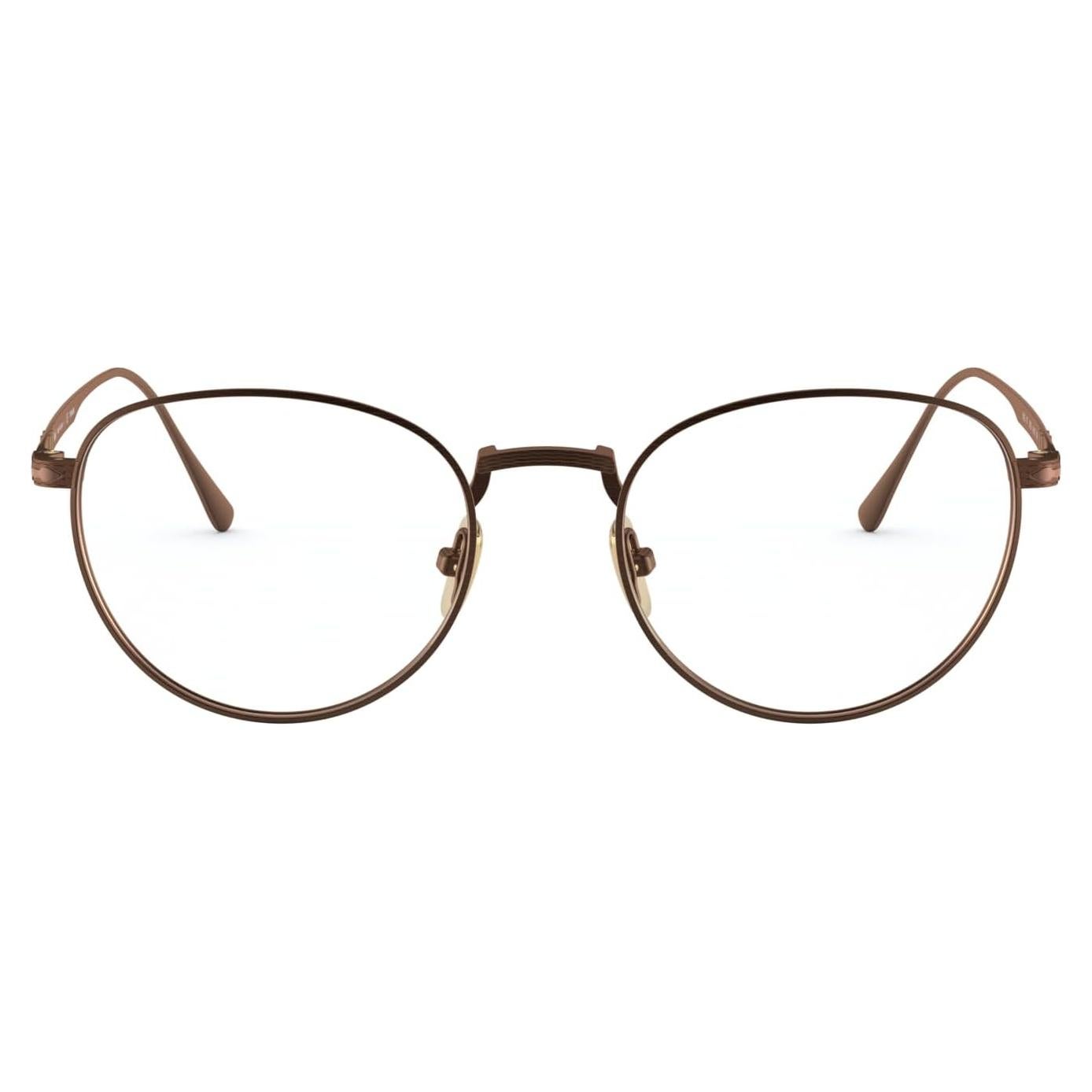 Montura de Gafas Recetadas Persol PO5002VT Titanio Bronce 49mm