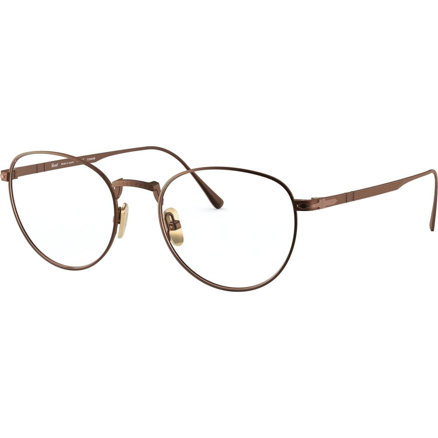 Montura de Gafas Recetadas Persol PO5002VT Titanio Bronce 49mm