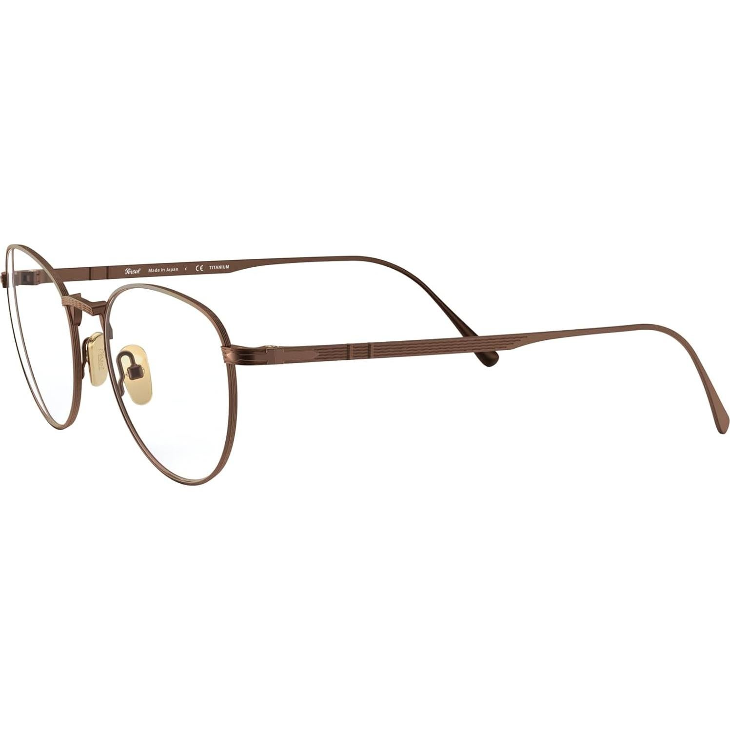 Montura de Gafas Recetadas Persol PO5002VT Titanio Bronce 49mm