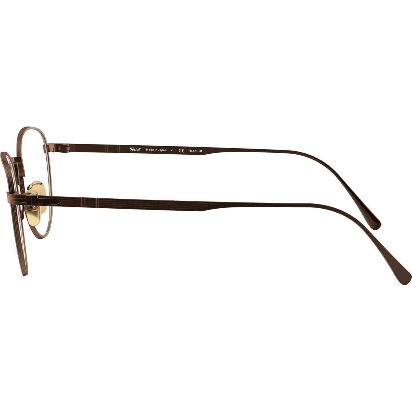 Montura de Gafas Recetadas Persol PO5002VT Titanio Bronce 49mm