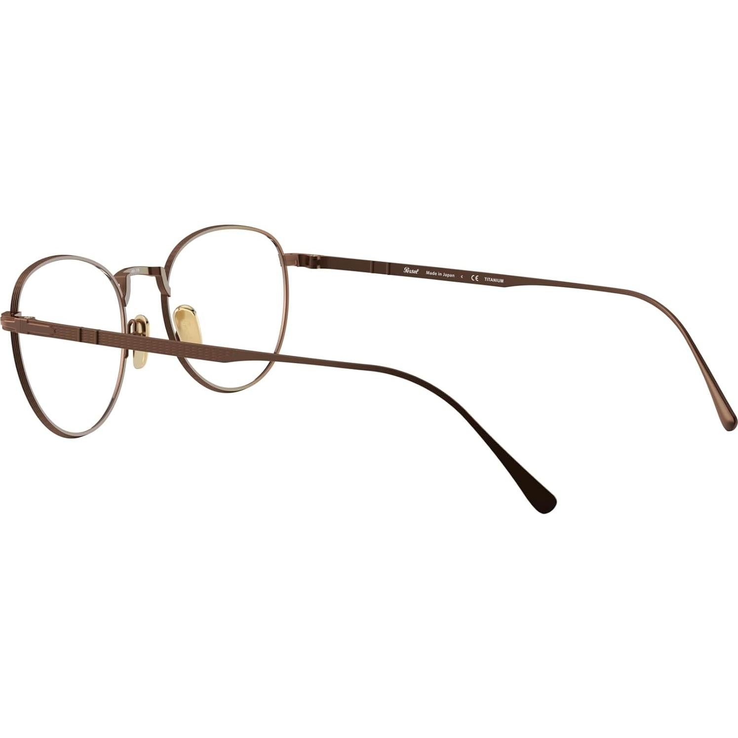Montura de Gafas Recetadas Persol PO5002VT Titanio Bronce 49mm