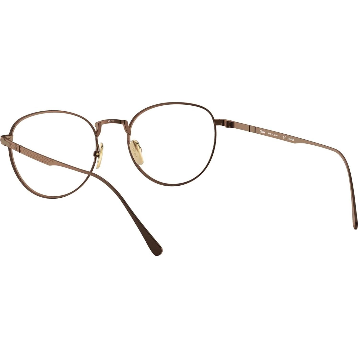 Montura de Gafas Recetadas Persol PO5002VT Titanio Bronce 49mm