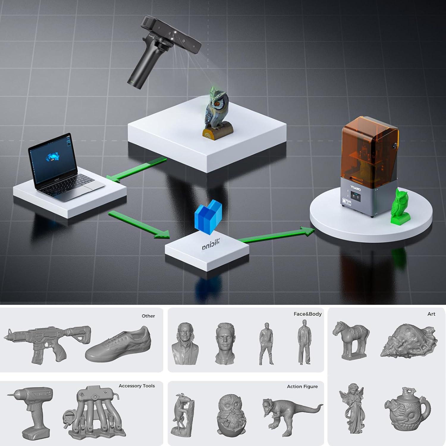 Escáner 3D Inalámbrico Creality CR-Scan Otter Lite 0.05mm
