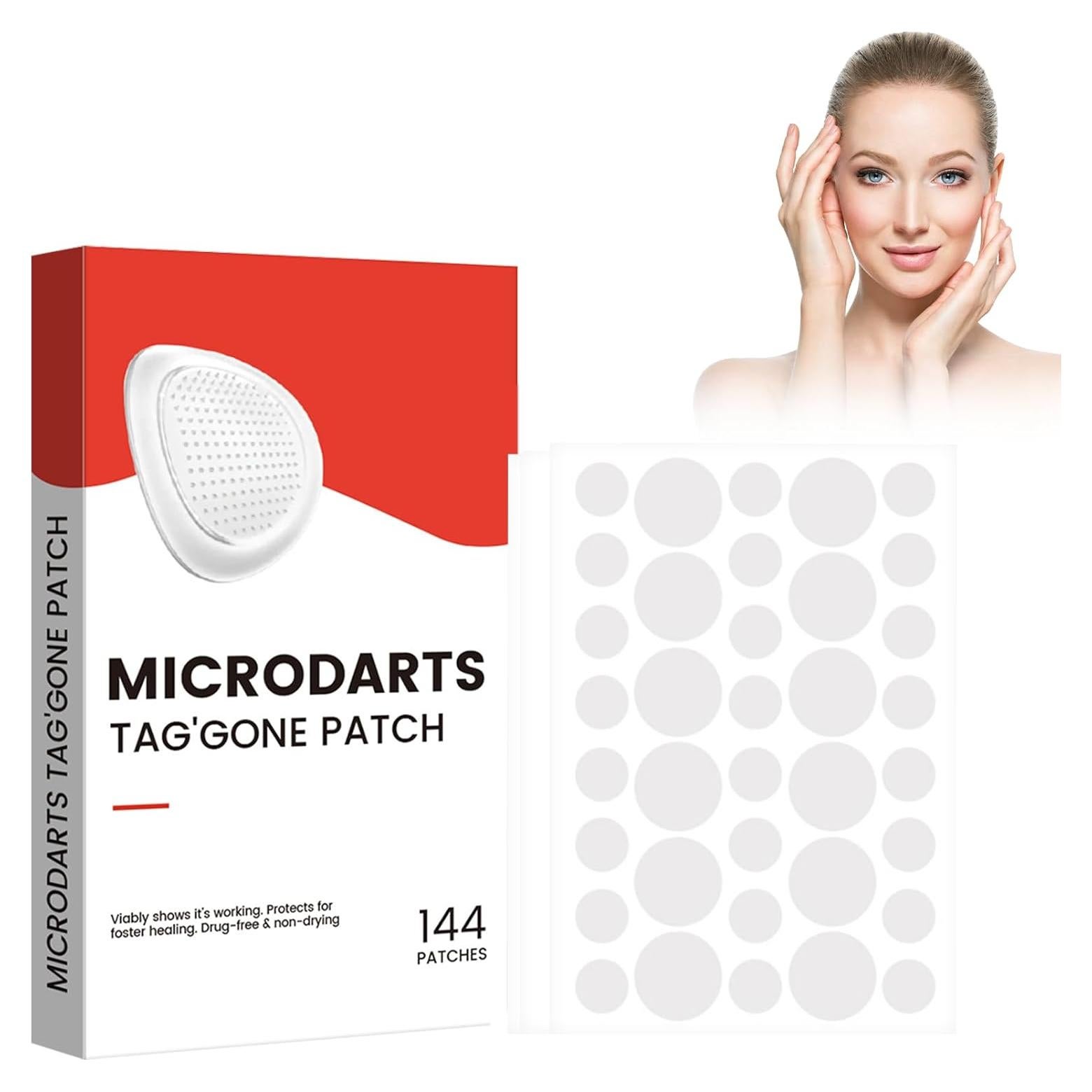 Parches Microdarts Pro Gtyuoo para Acné - 144 Piezas