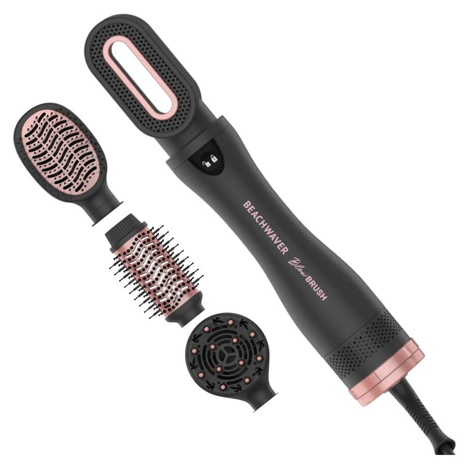 Cepillo de Soplado Beachwaver Rosa Medianoche - 2 Velocidades, 4 Calor