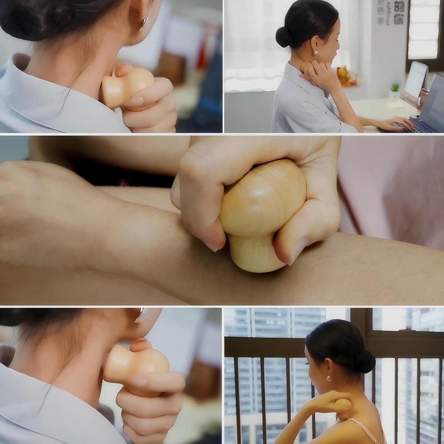 Rodillo de Masaje Facial KINTEGOOD Acero Inoxidable 360°