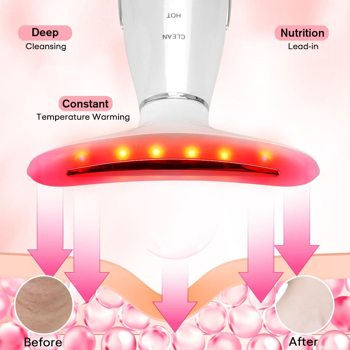 Masajeador Facial LATME 8003 con Calor y 3 Modos - Portátil