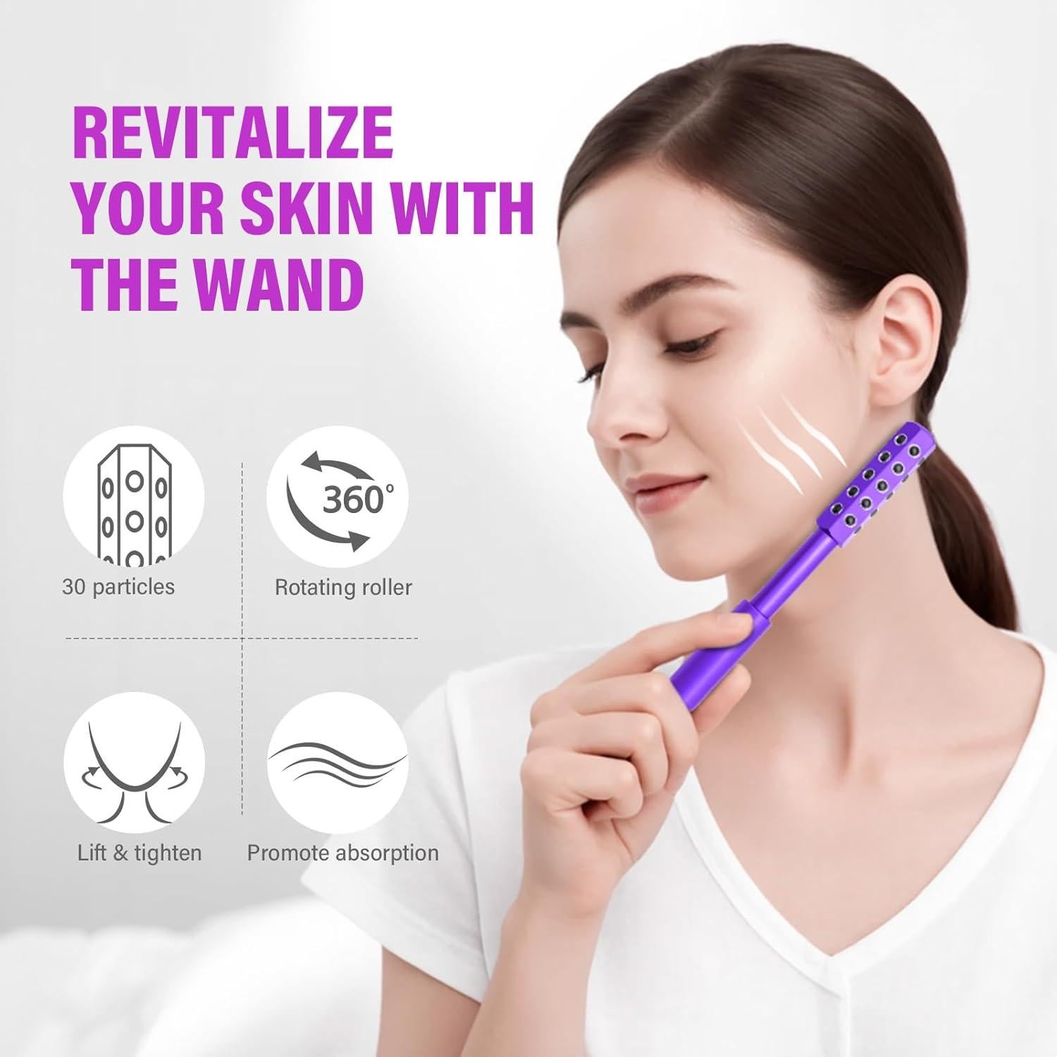 Rodillo de Radiancia HIPFATE de Piedra de Germanio para la Cara