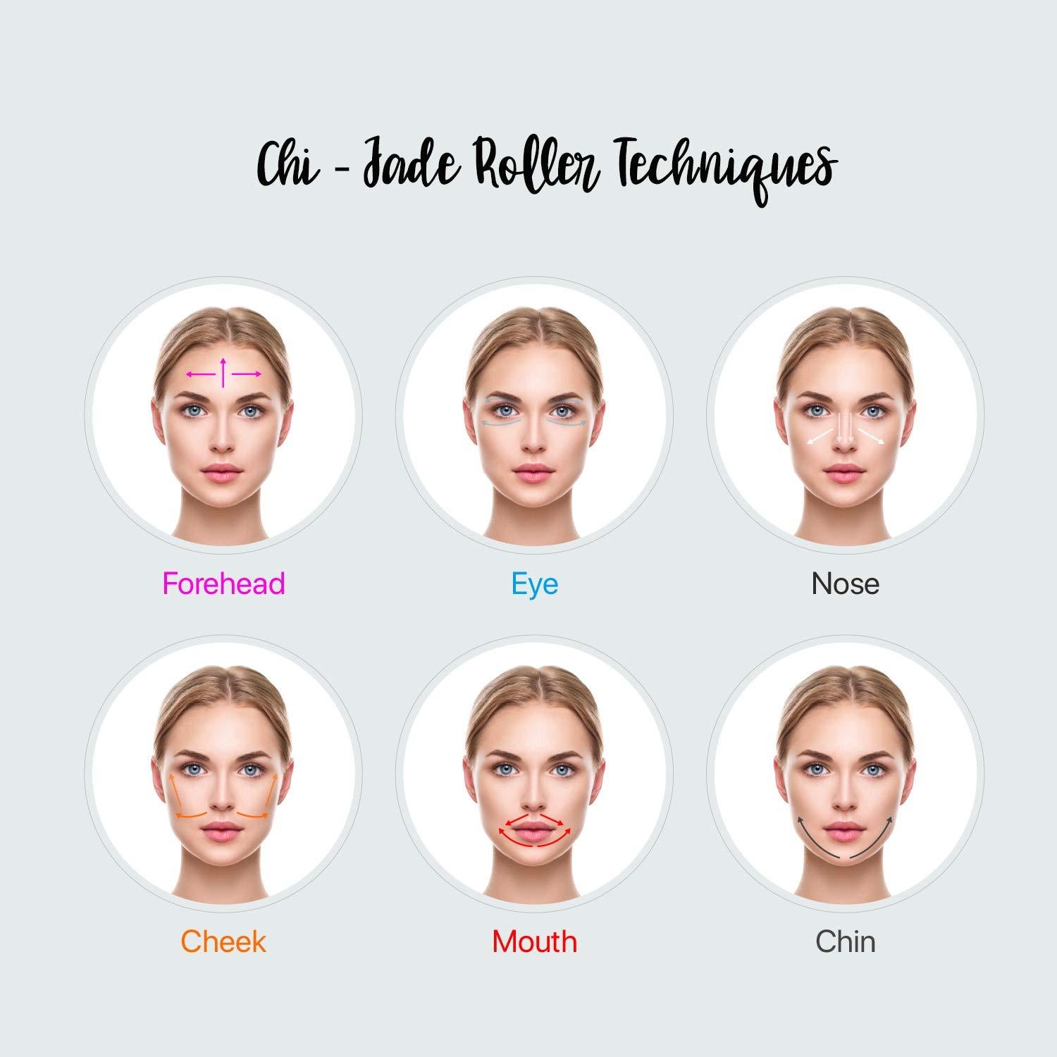 Rodillo de Jade Natural Makady - Gua Sha Antienvejecimiento