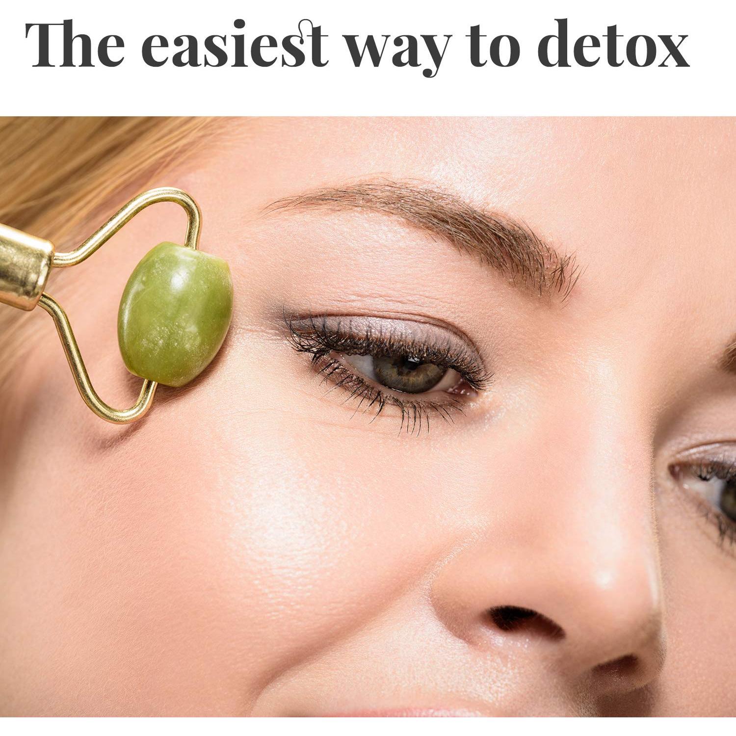 Rodillo de Jade Natural Makady - Gua Sha Antienvejecimiento