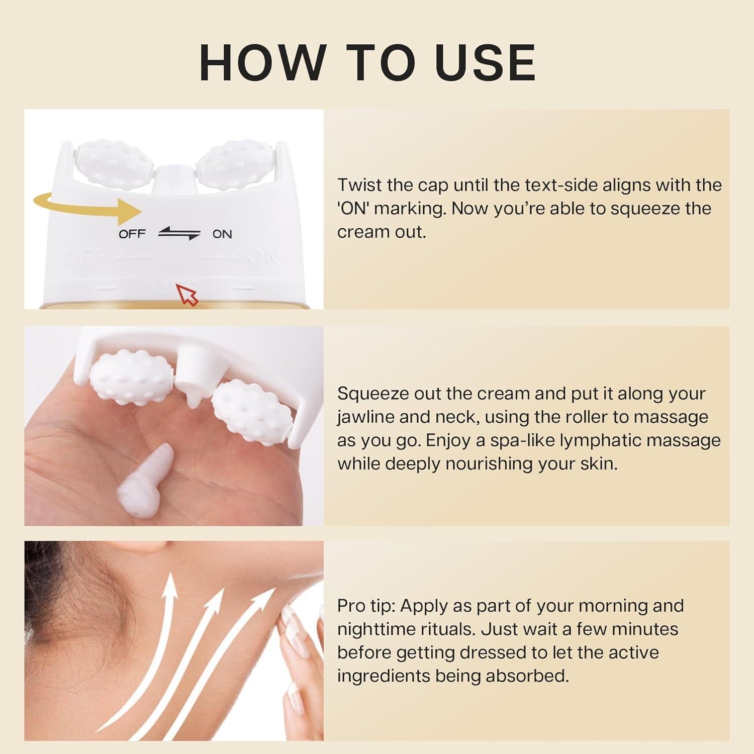 Crema Firmante para el Cuello VRAIKO AH-8 con Rodillo 120 g