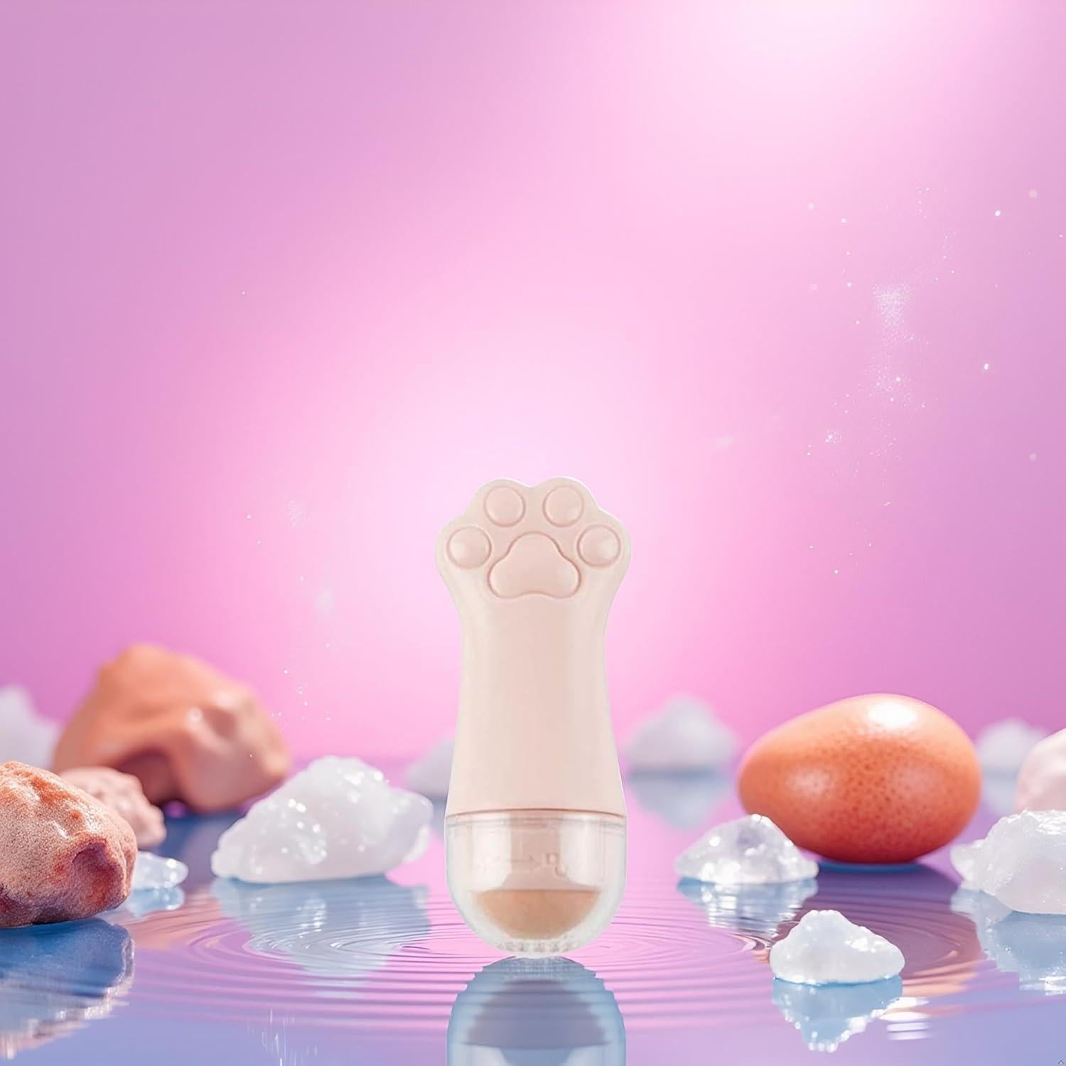 Rodillo Absorbente de Aceite Facial Rosa GANPUB 8.89 cm