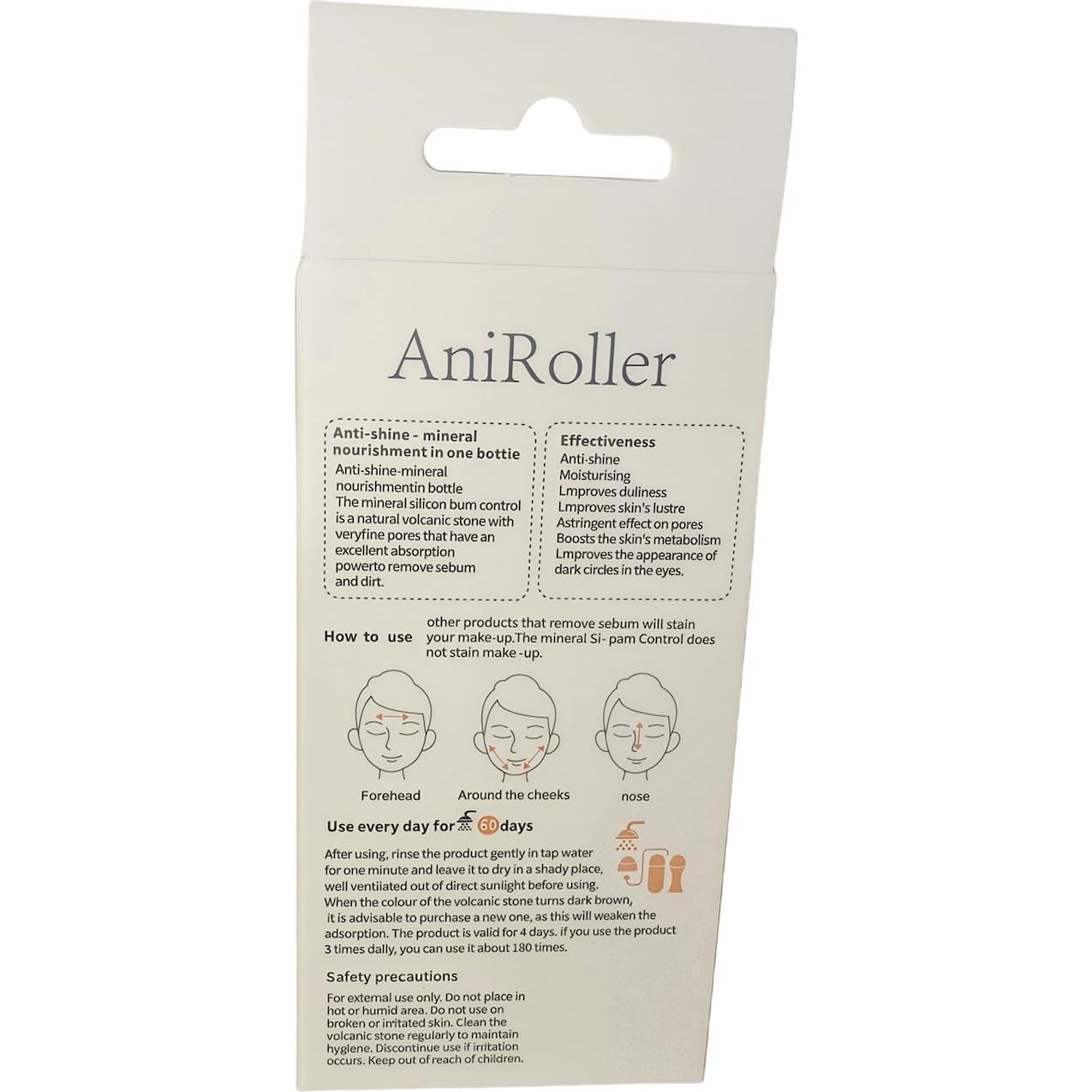 Rodillo Facial Reutilizable AniRoller - Piedra Volcánica Rosa