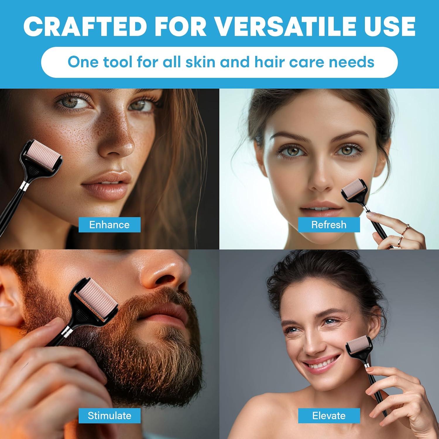 Rodillo Derma Ultra-Ancho Tilcare 0.25 mm para Piel y Cabello