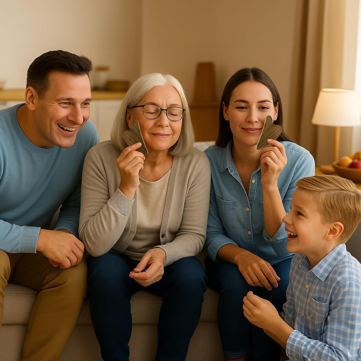 Herramienta Gua Sha de Sándalo CHOSIN para Masaje Facial